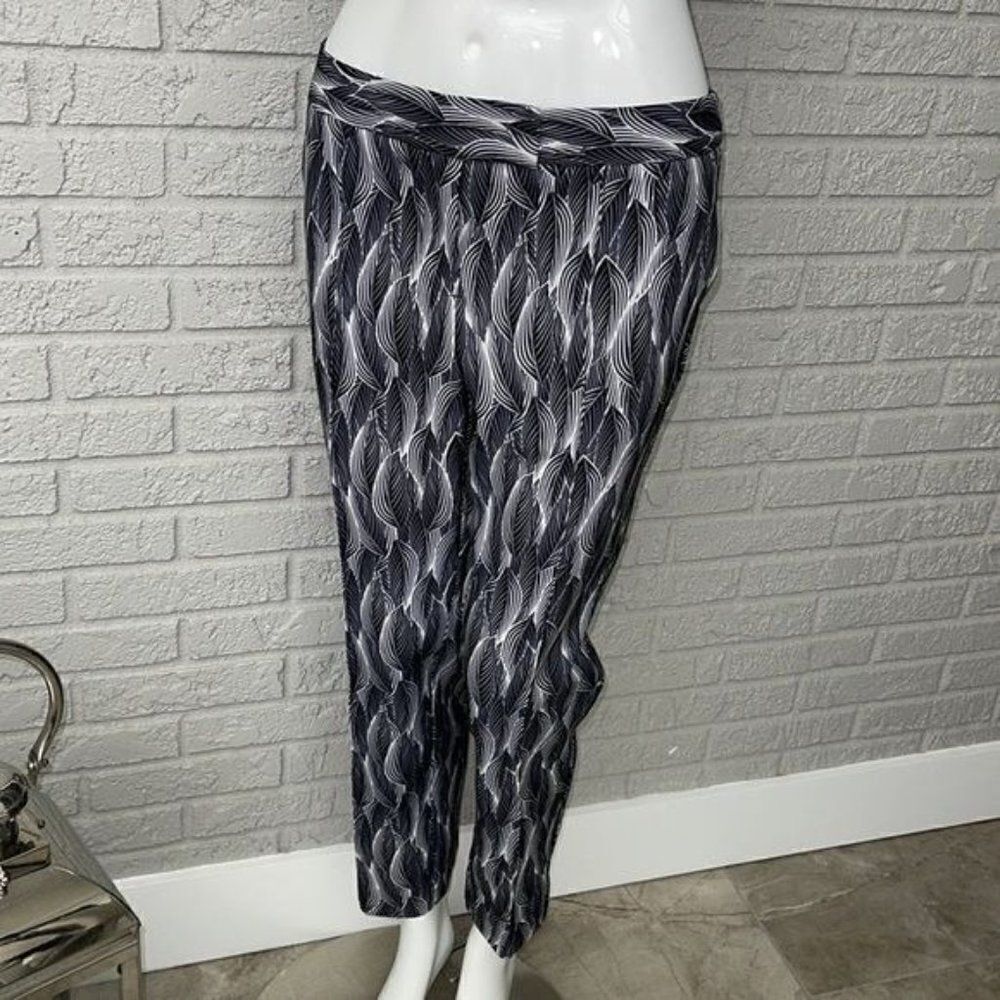 Worthington Black & White Ankle Dress Pant Size 10